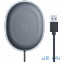 Бездротовий зарядний пристрій Baseus Jelly Wireless Charger 15W Black (WXGD-01)