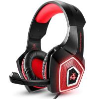 Комп'ютерна гарнітура HUNTERSPIDER Gaming with LED V1 Black-Red