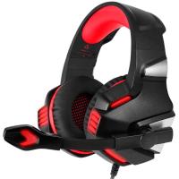 Комп'ютерна гарнітура HUNTERSPIDER Gaming with LED V3 Black-Red