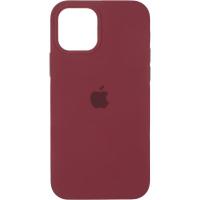 Чохол Original Full Soft Case (MagSafe) для iPhone 12/12 Pro Bordo