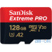 Карта пам'яті SanDisk 128 GB MicroSDXC UHS-I U3 Extreme Pro A2 + SD Adapter SDSQXCY-128G-GN6MA — інтернет магазин All-Ok. фото 3