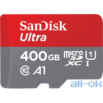 Карта пам'яті SANDISK 400 GB MicroSDXC UHS-I Ultra A1 SDSQUA4-400G-GN6MN