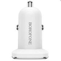 Автомобільний зарядний пристрій Borofone BZ12A Lasting Power 1USB QC3.0 18W 3A White