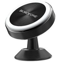 Автомобільний тримач для смартфона Borofone BH5B Platinum Magnetic Center Console Holder Black