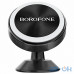 Автомобільний тримач для смартфона Borofone BH5B Platinum Magnetic Center Console Holder Black — інтернет магазин All-Ok. фото 1