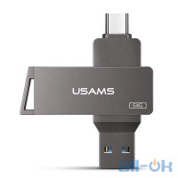 Флешка USAMS Type-C OTG USB3.0 64GB US-ZB200 Grey