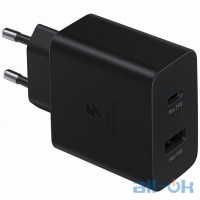 Зарядний пристрій Samsung EP-TA220NBEGRU Power Adapter Duo (35W) Black