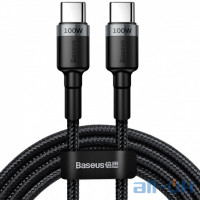 Кабель Baseus Cafule Type-C/Type-C 100W (CATKLF-ALG1) Black/Gray