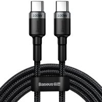 Кабель Baseus Cafule Type-C/Type-C 100W (CATKLF-ALG1) Black/Gray