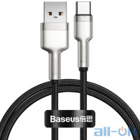 Кабель BASEUS Type-C Cafule Series Metal Data Cable 5A, 40W (CATJK-A01) Black