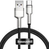 Кабель BASEUS Type-C Cafule Series Metal Data Cable 5A, 40W (CATJK-A01) Black