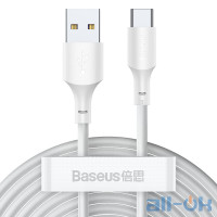 Кабель Baseus Simple Wisdom Data Cable Kit Type-C (2PCS/Set) (TZCATZJ-02) White 1.5m
