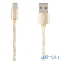 Кабель USAMS US-SJ030 Braided Wire U-Knit Series Type-C 1m Gold