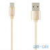 Кабель USAMS US-SJ030 Braided Wire U-Knit Series Type-C 1m Gold — інтернет магазин All-Ok. фото 1