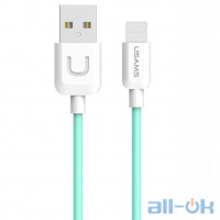 Кабель Lightning USAMS US-SJ097 Lightning Cable 1m Cyan
