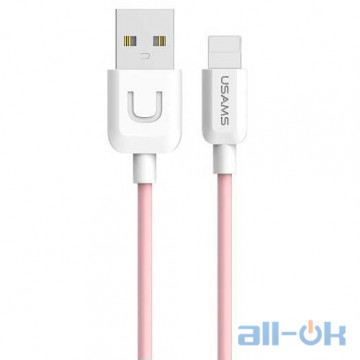 Кабель Lightning USAMS US-SJ097 Lightning Cable 1m Pink