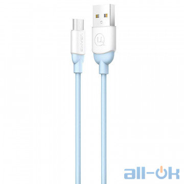 Кабель USAMS US-SJ247 Ice Cream Series MicroUSB 1m Blue