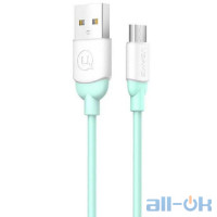 Кабель USAMS US-SJ247 Ice Cream Series MicroUSB 1m Cyan