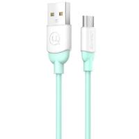 Кабель USAMS US-SJ247 Ice Cream Series MicroUSB 1m Cyan