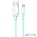 Кабель USAMS US-SJ247 Ice Cream Series MicroUSB 1m Cyan — інтернет магазин All-Ok. фото 1