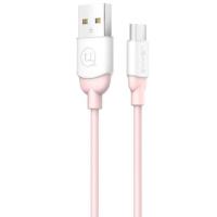 Кабель USAMS US-SJ247 Ice Cream Series MicroUSB 1m Pink