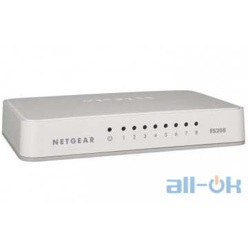 Комутатор некерований Netgear FS208-100PES UA UCRF