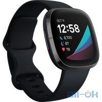 Смарт-годинник Fitbit Sense Carbon/Graphite Stainless Steel (FB512BKBK)