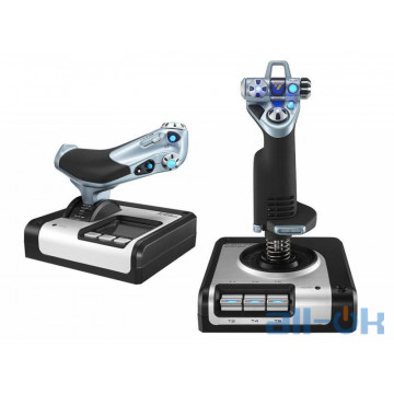 Джойстик, важіль управління двигуном Logitech G Saitek X52 Flight Control System (945-000006)