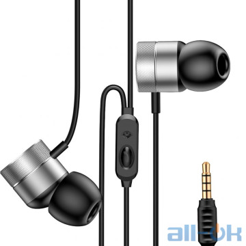 Наушники с микрофоном Baseus Encok Wire Earphone H04 Silver (NGH04-0S)