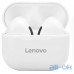 Навушники TWS ("повністю бездротові") Lenovo LP40 White — інтернет магазин All-Ok. фото 1