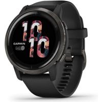 Смарт-годинник Garmin Venu 2 Slate Stainless Steel Bezel with Black Case and Silicone Band (010-02430-01)