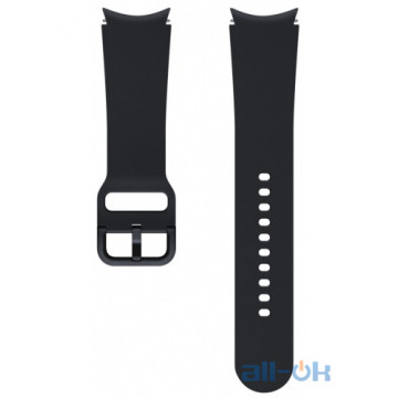Ремінець Samsung Sport Band (20mm, S/M) Black (ET-SFR86SBEGRU) для Samsung Galaxy Watch 4