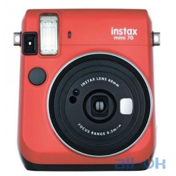 Фотокамера миттєвого друку Fujifilm Instax Mini 70 Red EX D