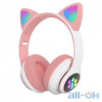 Навушники Cat Ear STN-28 Рожевий LED (NCE-0115837)