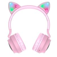 Hoco W27 Cat Ear Cheerful Pink