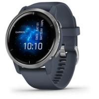 Смарт-годинник Garmin Venu 2 Silver Stainless Steel Bezel with Granite Blue Case and Silicone Band (010-02430-00)