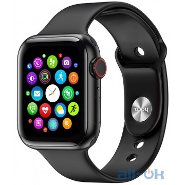 Смарт-годинник Hoco Y1 Smart Watch 44 mm Black
