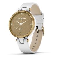 Смарт-годинник Garmin Lily Light Gold Bezel with White Case and Italian Leather Band (010-02384-B3)