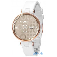 Смарт-годинник Garmin Lily Cream Gold Bezel with White Case and Silicone Band (010-02384-10)