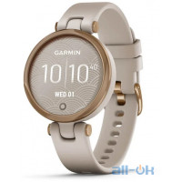 Смарт-годинник Garmin Lily Rose Gold Bezel with Light Sand Case and Silicone Band (010-02384-11)