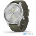 Смарт-годинник Garmin Vivomove Style Silver Aluminum w. Moss Silicone B. (010-02240-01) — інтернет магазин All-Ok. фото 1