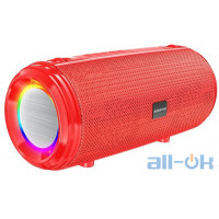 Акустика BOROFONE Young sports with colorful LED IPX5 BR13 |BT, AUX, FM, TF, USB| red
