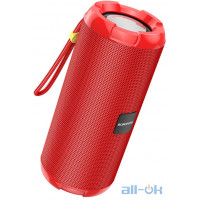 Акустика BOROFONE Smart sports BT speaker IPX5 BR15 |TWS, BT5.0, AUX, FM, TF, USB| red