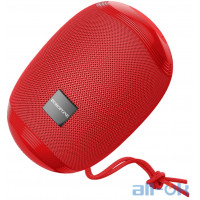 Акустика BOROFONE Miraculous sports wireless speaker IPX5 BR6 |BT5.0, TWS AUX, FM, TF, USB| red