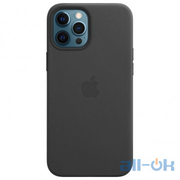 Чохол для смартфона Apple iPhone 12 Pro Max Leather Case with MagSafe - Black (MHKM3)