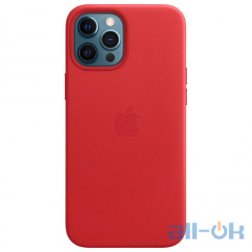 Чохол для смартфона Apple iPhone 12 Pro Max Leather Case with MagSafe - PRODUCT RED (MHKJ3)