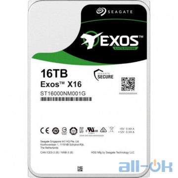 Жорсткий диск Seagate Exos X16 SATA 16 TB (ST16000NM001G)