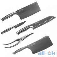 Набір ножів Xiaomi HuoHou Martial Steel Knife з 6 предметів (XH-1033/HU0014)
