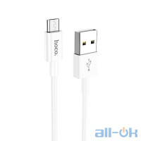 Кабель HOCO Micro USB Lightweight charging data cable display X64 |1m, 2.4A|