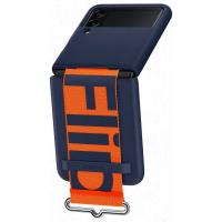 Чохол для смартфона Samsung Z Flip3 Silicone Cover with Strap EF-GF711TNEGRU Navy